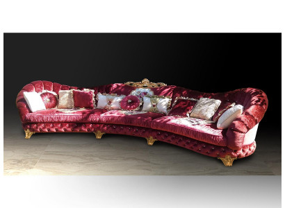 Designerska Sofa Narożnikowa kanapa Żywy krajobraz Okrągły Sofa Aksamit Couch Sofa Narożnikowa kanapa Włochy