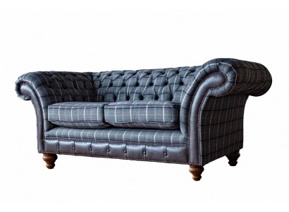 Design Chesterfield Włókienniczy Luksusowe 2-miejsce siedzące Material Couch Podkładka Sofa Nowość