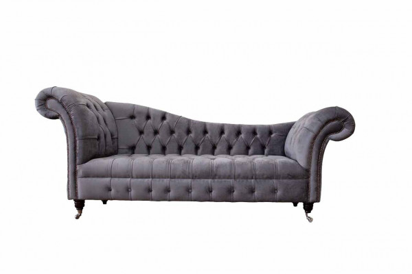 Chesterfield 3 miejsce do siedzenia Design Couch Sofa Podkładka Siedziba Material Luxury Couches
