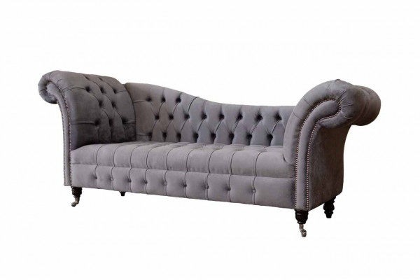 Chesterfield 3 miejsce do siedzenia Design Couch Sofa Podkładka Siedziba Material Luxury Couches