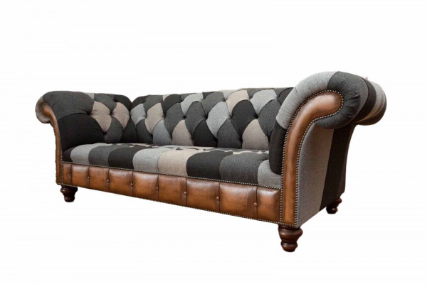 Chesterfield 3 miejsce do siedzenia Kanapa Podkładka Włókienniczy Kanapy Sofa do Salonu Nowość
