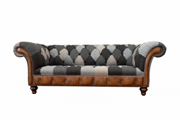 Chesterfield 3 miejsce do siedzenia Kanapa Podkładka Włókienniczy Kanapy Sofa do Salonu Nowość