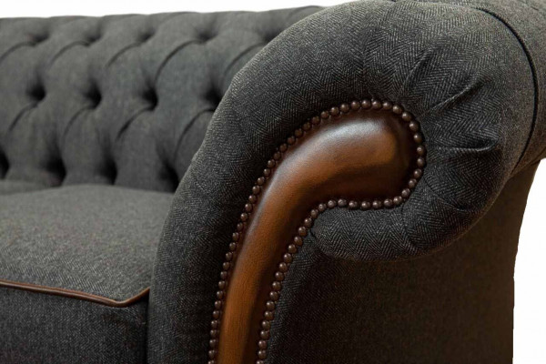Sofa 2 miejsce do siedzenia Design Sofy Podkładka Kanapy Włókienniczy Chesterfield dwumiejscowy