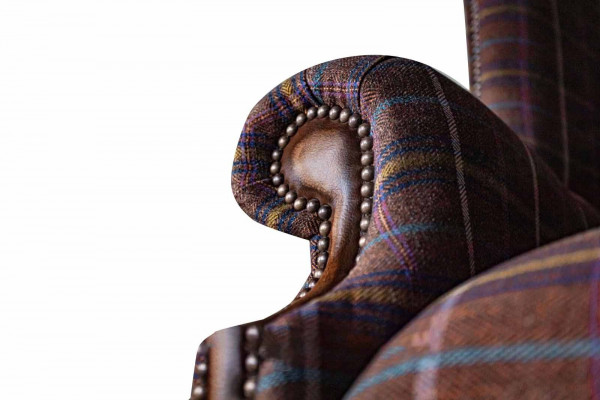 Chesterfield Design Sofa Fotel Couch Podkładka EarsFotel 1 miejsce siedzące Nowość