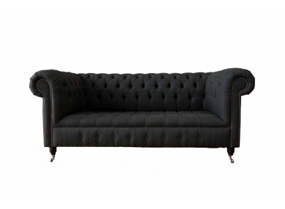 Sofa 3 miejsce do siedzenia Kanapy Art Deco trzyosobowa Nowa luksusowa kanapa włókiennicza Podkładka