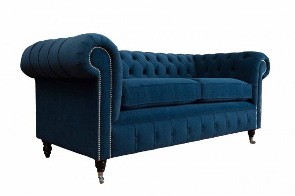 Sofa 3 miejsce do siedzenia Kanapa Chesterfield Podkładka Siedziba Materiał Włókienniczy Design Nowy