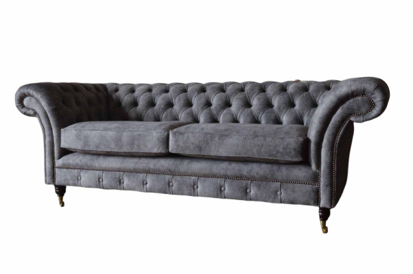 Design Podkładka Sofa 3 miejsce do siedzenia Couch Luxury Classic Włókienniczy Chesterfield