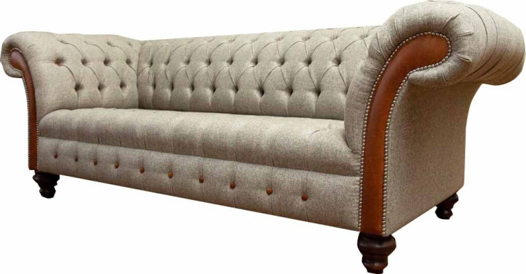 Sofa Chesterfield Podkładka Design Luxury Couch Classic Sofa 3 miejsce do siedzenia