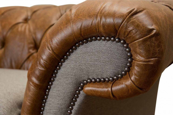 Design Chesterfield Fotel 1 miejsce do siedzenia Couch Luxury Classic Włókienniczy Sofy
