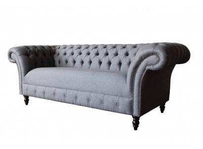 Chesterfield Sofa 3 miejsce do siedzenia Sofa Podkładka Luksusowe Włókiennicze Kanapy Sofy