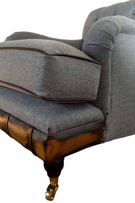 Fotel uszyFotel miejsce siedzące Materiał Luksusowy Salon Klasyczny Chesterfield