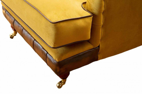 Fotel 1 miejsce do siedzenia Sofy Materiał Pokój dzienny Włókienniczy Luksusowe Meble Jednoosobowe Chesterfield