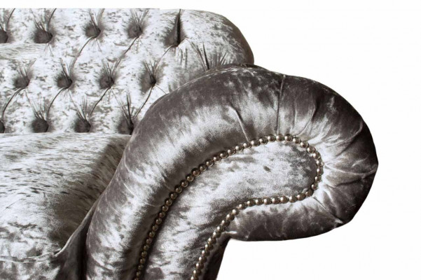Chesterfield Podkładka Włókienniczy Sofa 2 miejsce siedzące Sofa Design Luksusowe sofy materiałowe