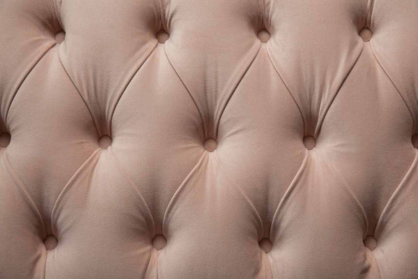 Sofa 3 miejsce do siedzenia Chesterfield Couch Siedziba Włókienniczy Material Couches Rosa Podkładka