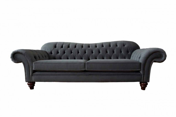 Chesterfield 3 miejsce do siedzenia Włókienniczy Design Sofa Couch Podkładka Couches Luxury
