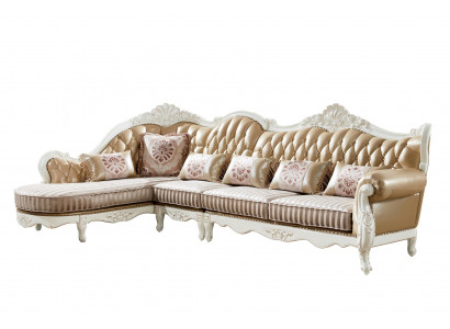 Narożnikowa kanapa Sofa Couch Podkładka Żywy krajobraz Skóra Narożnik Sofy L Shape Nowość