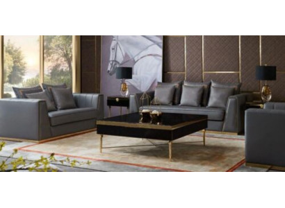 Sofa trzyosobowa Nowoczesna kanapa Podkładka sofa 3 miejsce do siedzenia Skóra kanapy