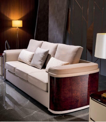 Sofa skórzana Kanapa Żywy krajobraz 3 miejsce siedzenia Design Sofa Nowoczesna Sofy Kanapa 3er Nowość