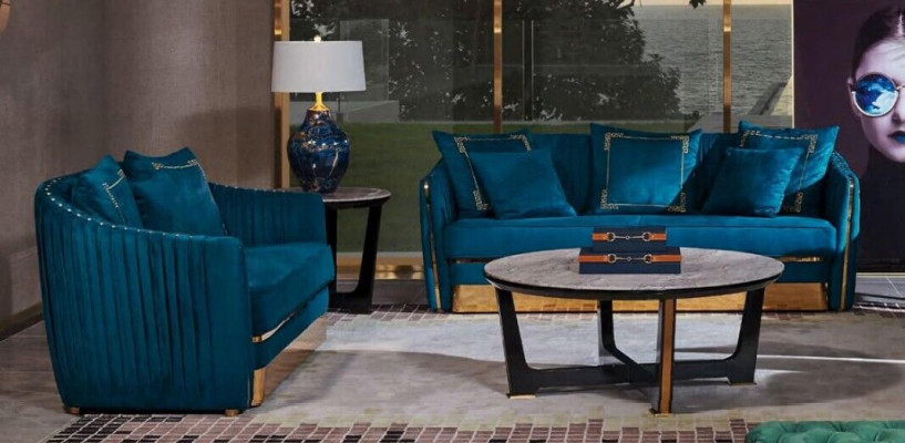 Zestaw sofowy 5 sztuk. Zestaw Sofa miejsce siedzące stolik kawowy Couch Nowoczesne Sofy Sofa Skórzana
