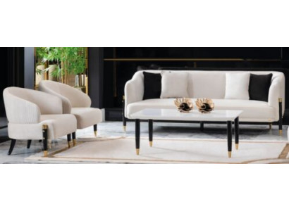Zestaw sofowy 3+1+1 miejsce do siedzenia Zestaw Design Sofa Nowa Podkładka Kanapa Kanapa Ustawić Nowość