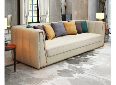 Trzyosobowa sofa Żywy krajobraz Nowoczesna sofa 3 miejsce do siedzenia skórzana sofa designerska
