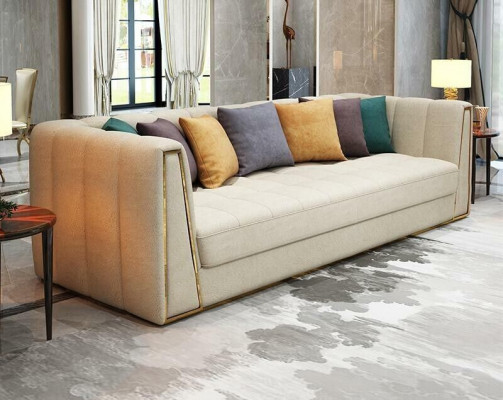 Zestaw sofowy Designerska Sofa Skórzana Sofa 321 miejsce do siedzenia Dekoracyjna Nowoczesna Sofa