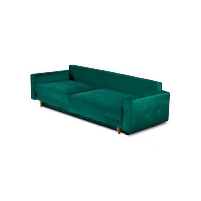 Funkcjonalna I mega wygodna 3-miejscowa rozkładana sofa w luksusowej zieleni