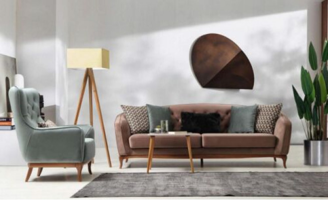 Ustawić zestaw sofowy Luksusowa Sofa 4+1 Siedziba Grupa Living Room Material Design Meble