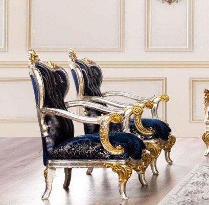 Fotel EarsFotel Design Podkładka Sofa Kanapa Barokowa Siedziba Style 1 miejsce siedzące Włókienniczy