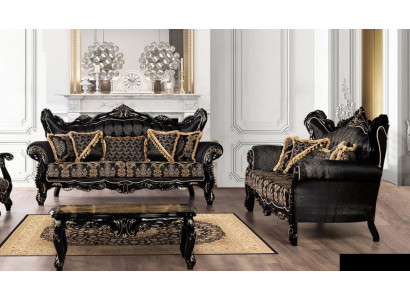Zestaw sofowy 3+3 miejsce do siedzenia Sofa Fotel Sofy Luksusowy Zestaw Ustawić Materiał Poliester Nowy