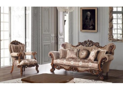 Zestaw sofowy 3+1 Fotel miejsce do siedzenia stolik kawowy Sofa Nowy zestaw sof w stylu Art Deco