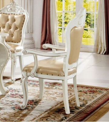 Klasyczna Jadalnia Krzesło Meble Fotel Barokowy Fotel Design Krzesła