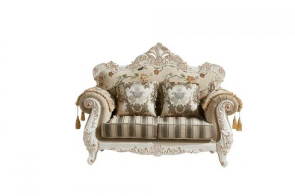 Sofa 2 miejsce do siedzenia Beżowa Luksusowa Podkładka Materiał Living Room Classic Couch