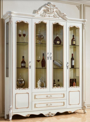 Gablota Szafki prezentuje Drewno Luksusowe meble do salonu Szafa Baroque