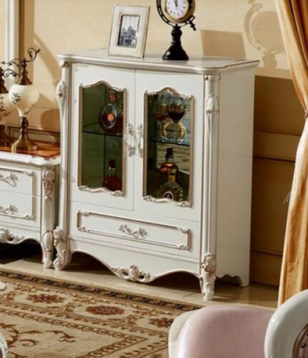 Witryny Gablota Szafa Drewno Szafa Szkło Szafki Kolor Biały Meble Luxury