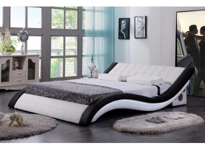 Łóżko Design Digital USB bed Luxury Sypialnia Meble Skóra Double