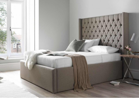 Chesterfield Sleep Pokój dwuosobowy projekt Skóra luksusowy hotel Łóżko