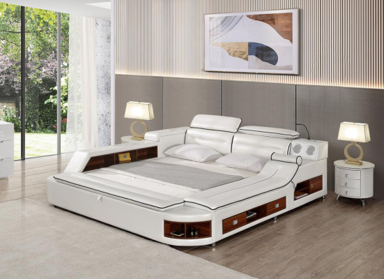 Design Skóra łóżka Hotel Double Zgłoszenie Masażu Łóżko wielofunkcyjne