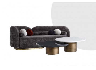 Wygodna sofa trzy jajka w salonie w nowoczesnym stylu nowy model