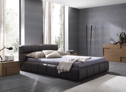 łóżko Sleep Pokój Skóra 180x200cm Nowe Łóżko Podkładka Design Luxury