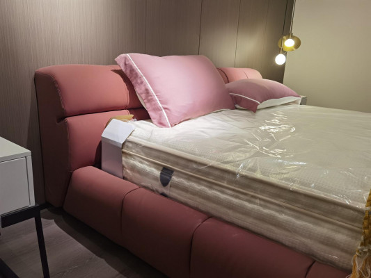łóżko Sleep Pokój Skóra 180x200cm Nowe Łóżko Podkładka Design Luxury