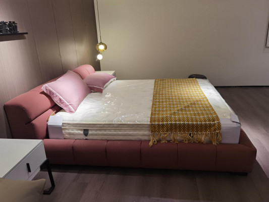 łóżko Sleep Pokój Skóra 180x200cm Nowe Łóżko Podkładka Design Luxury