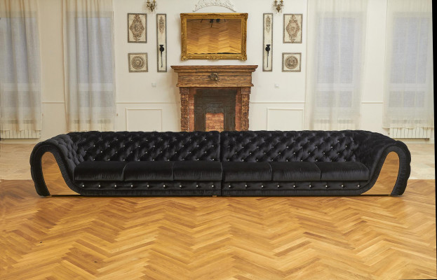 Sofy 6 miejsce do siedzenia Włókienniczy Big Xxl Salon Materiał Nowa Sofa Kanapa Tapicerka Meble