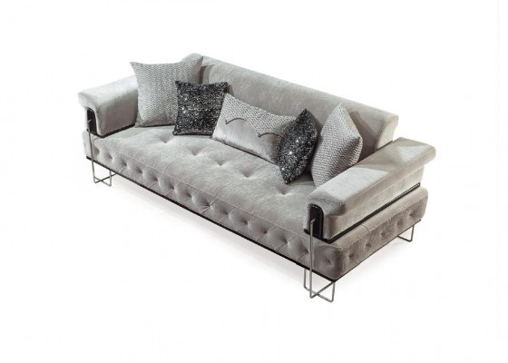Fioletowa Sofa Ustawić 3+1 Siedziba Chesterfield Living Room Podkładka