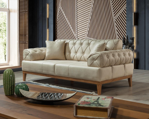 Zestaw sofowy Ustawić Sofy Sofa Fotel trzyosobowa 3+1 miejsce do siedzenia beżowe