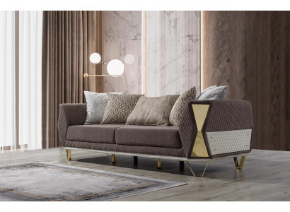 Sofa trzyosobowa 3 Siedziba sofy salon kanapa materiałowa kanapy Meble szare