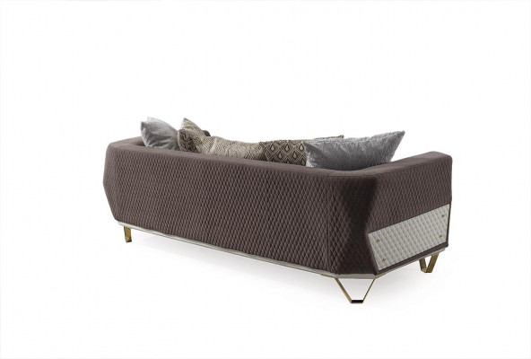 Sofa trzyosobowa 3 Siedziba sofy salon kanapa materiałowa kanapy Meble szare