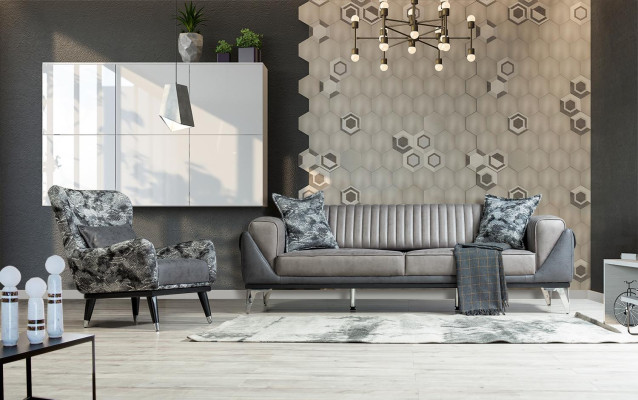 Sofa 3 miejsce do siedzenia Kanapa Drewno Meble Sofy Kanapa Drewno Skóra Imitacja 240cm
