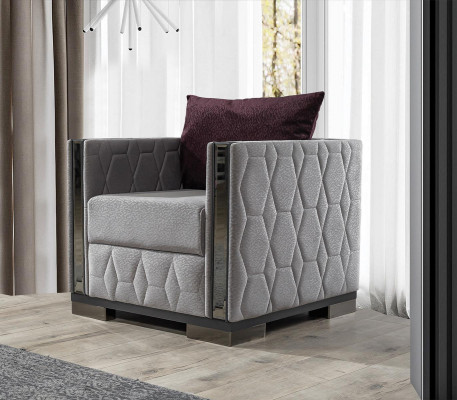 Fotel Meble Jednomiejscowe Sofa do Salonu Sofa Relaks Lustro Elementy