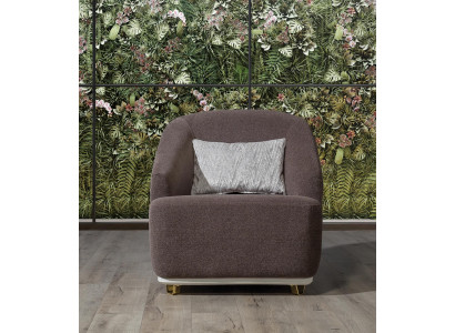 Fotel Sofa Jednoosobowa 1-osobowa Kanapa Salon Meble Metal z Włókienniczy